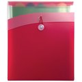 Better Office Products Vertical Expanding Backpack File, 6 Pockets, Letter Size, Color Will Vary - Red, Blue, or Black 59570